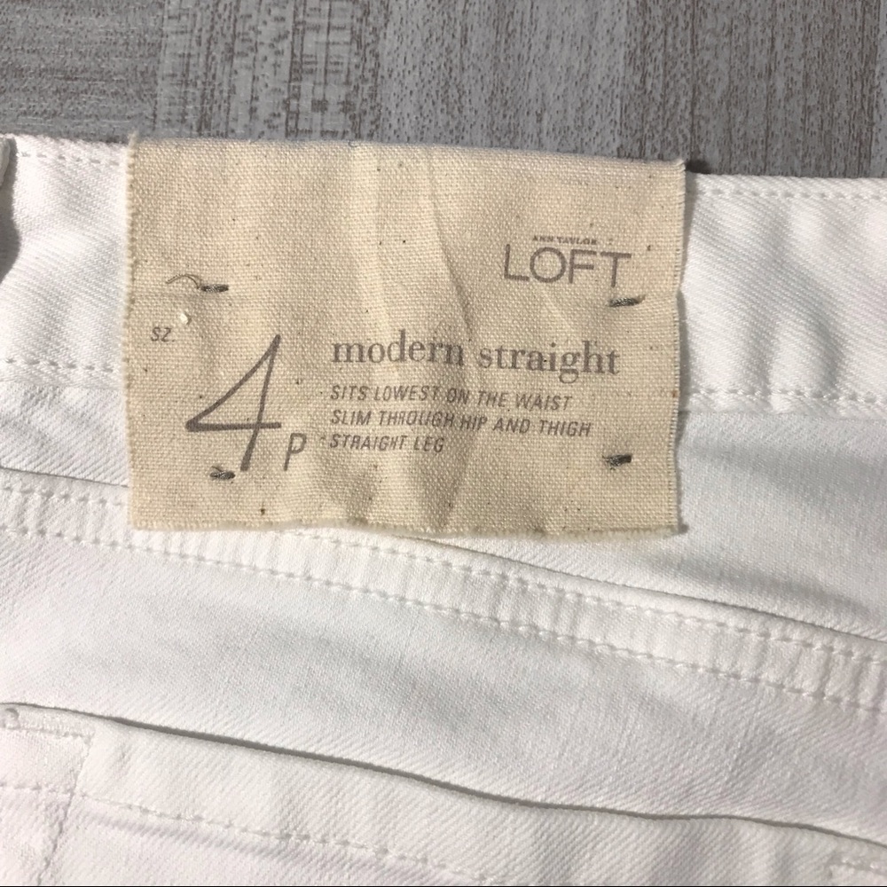 Ann Taylor LOFT Modern Straight Jeans Size 4P NWT - Picture 5 of 7